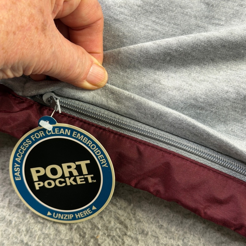 NWT Amazon AWS AMER PSA Windbreaker Hooded Full Zip Jacket Maroon Mens Size XL - Picture 5 of 11